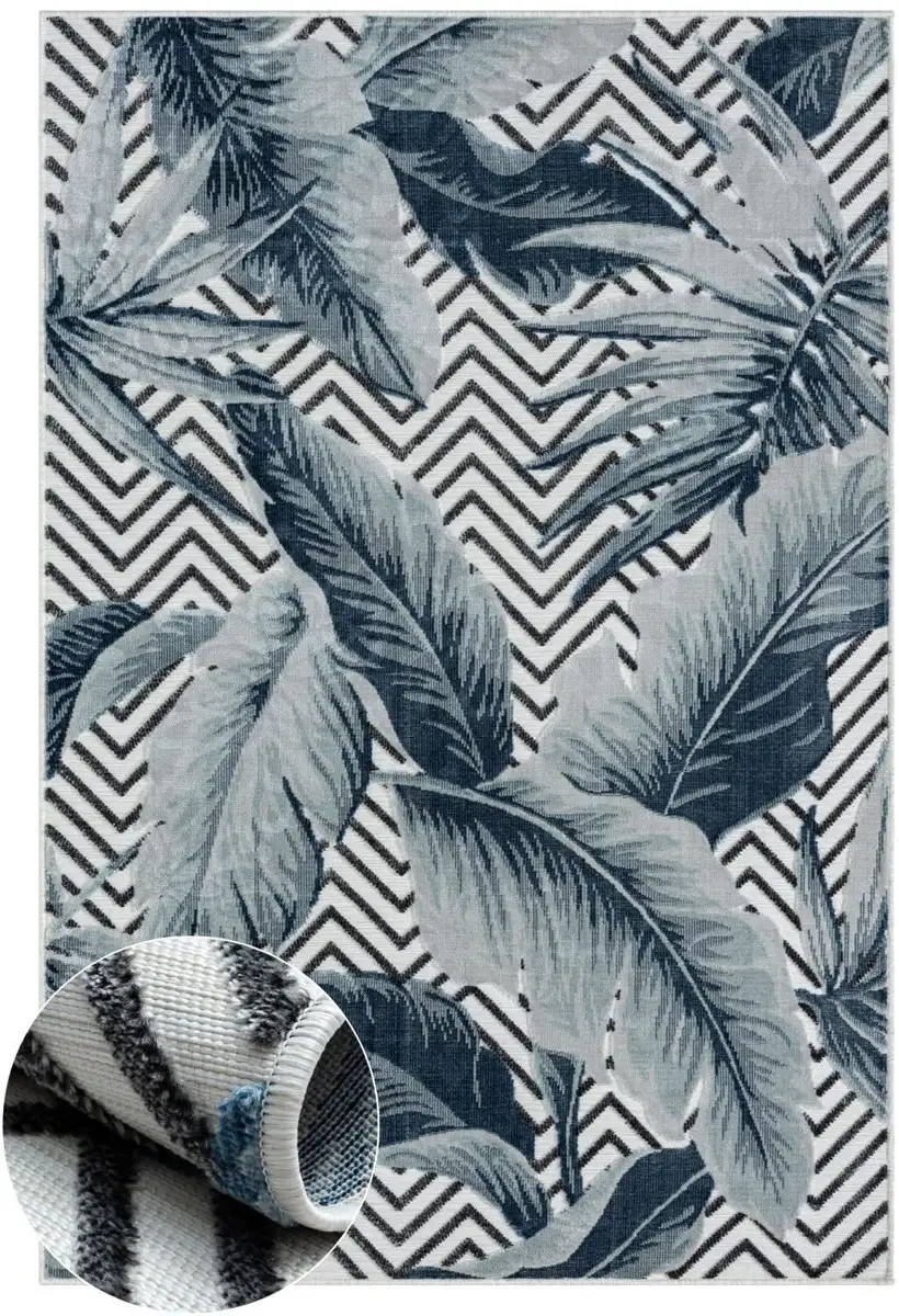 

Myflair Мебель и аксессуары Ковер "Tiki" Myflair Möbel & Accessoires 100х160 см, белый/синий/серый