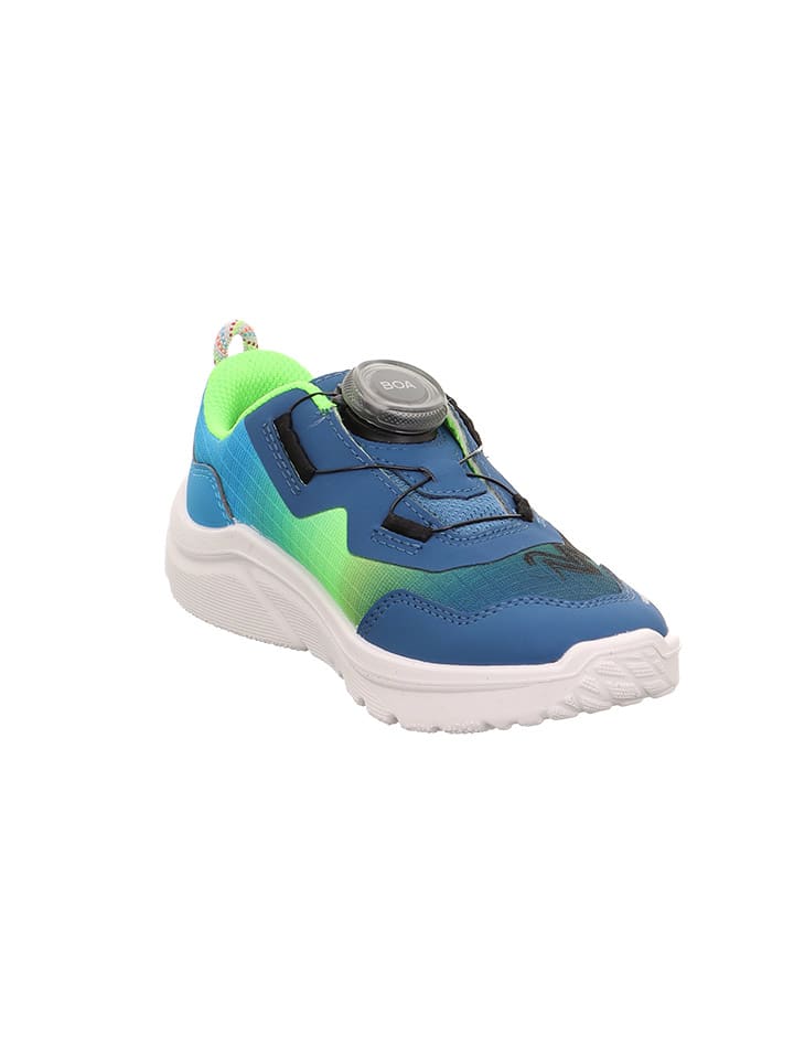 Superfit Кожаные кроссовки "Kicks" сине-зеленого цвета — фото 4