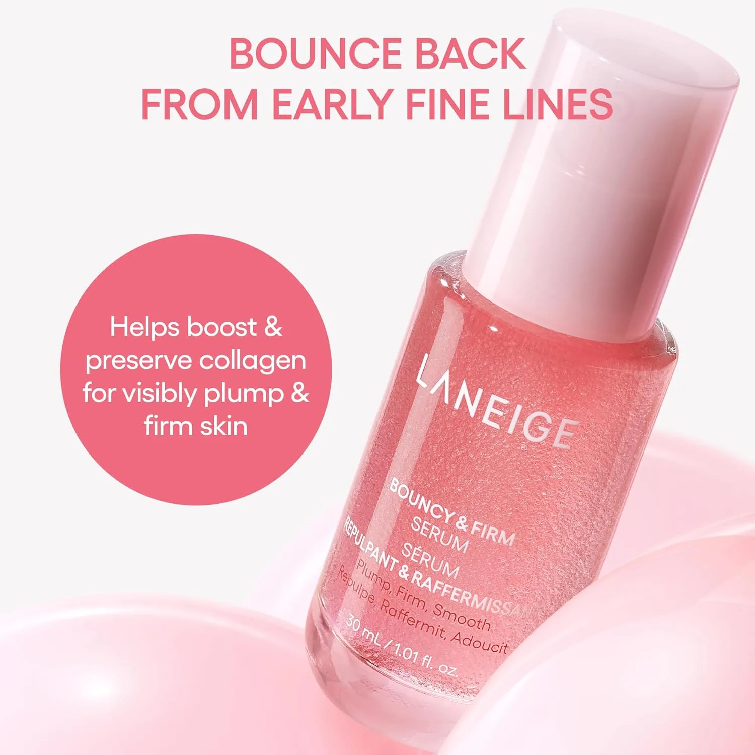 Ночная маска LANEIGE Bouncy and Firm: восстанавливает, разглаживает, содержит комплекс пиона и коллагена, увлажняет, укрепляя защитный барьер кожи. — фото 4
