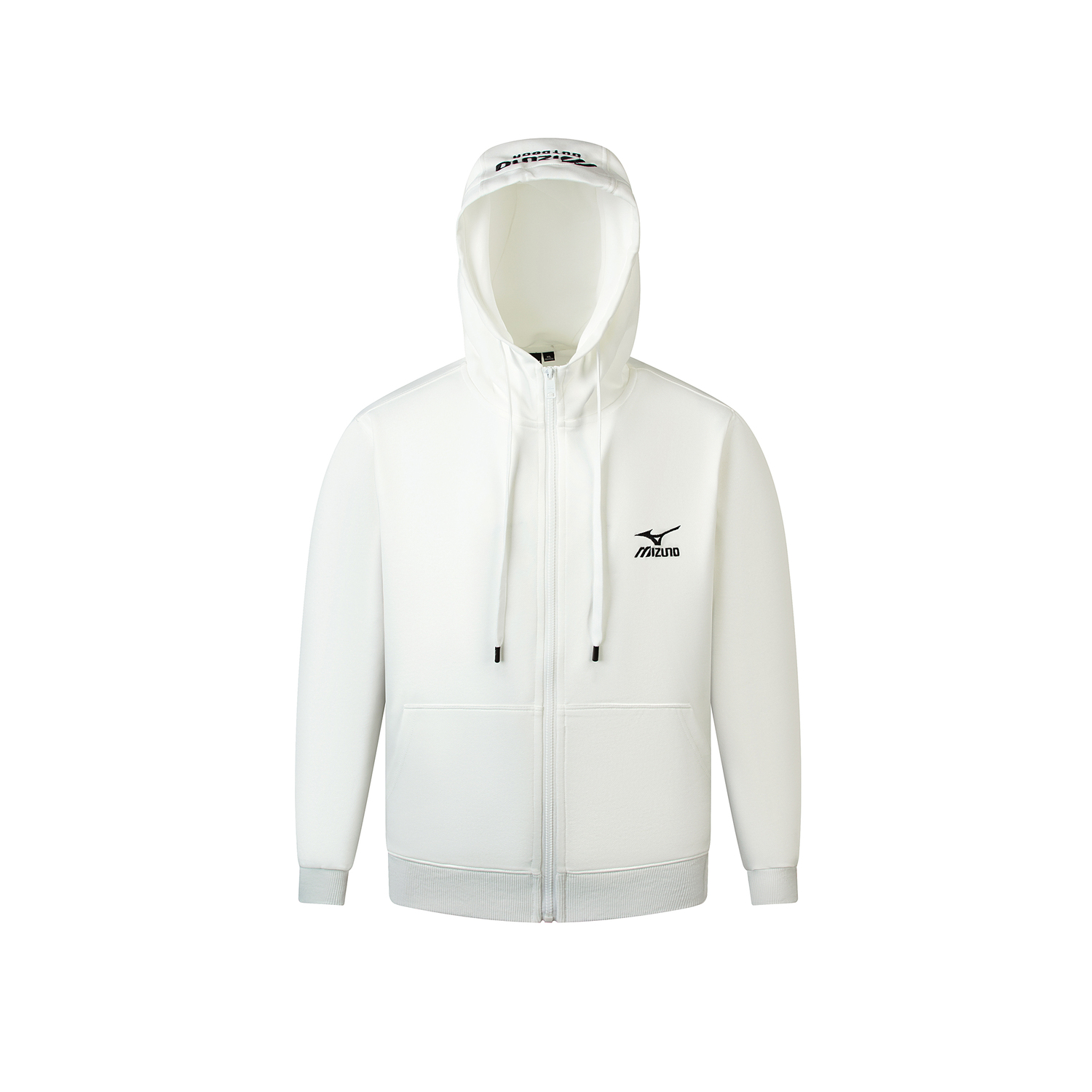 

Толстовка унисекс с капюшоном, кардиган средней толщины Mizuno, белый