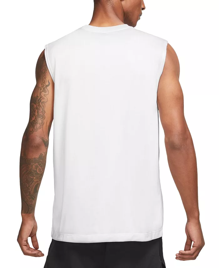 Мужская майка для фитнеса Legend Dri-FIT без рукавов Nike, белый — фото 4