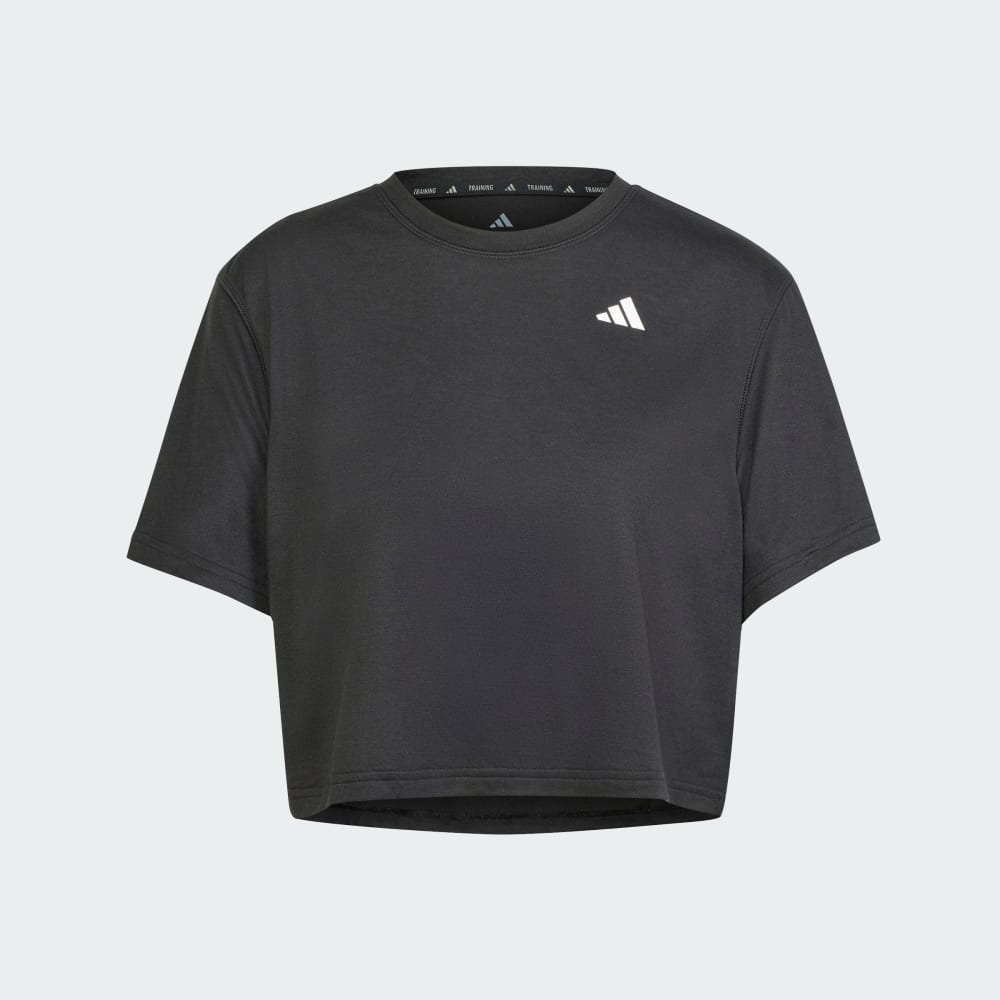 Спортивная футболка Adidas Train Essentials Boxy Workout Tee, черный — фото 4