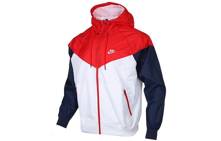 

Nike Куртка мужская красная белые, Красный, Nike Куртка мужская красная белые