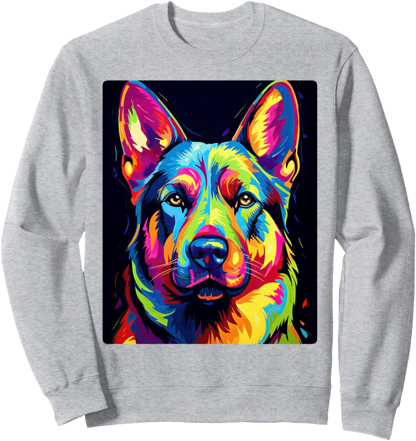 

Фотография собаки, выполненная маслом, милая толстовка с изображением щенка Oil Print Animals, серый