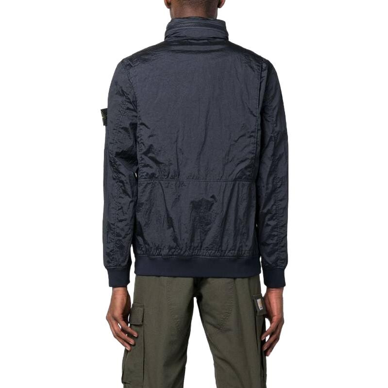 SS23 Нейлоновая куртка Meta Мужская Темно-синяя Stone Island, темно-синий — фото 4
