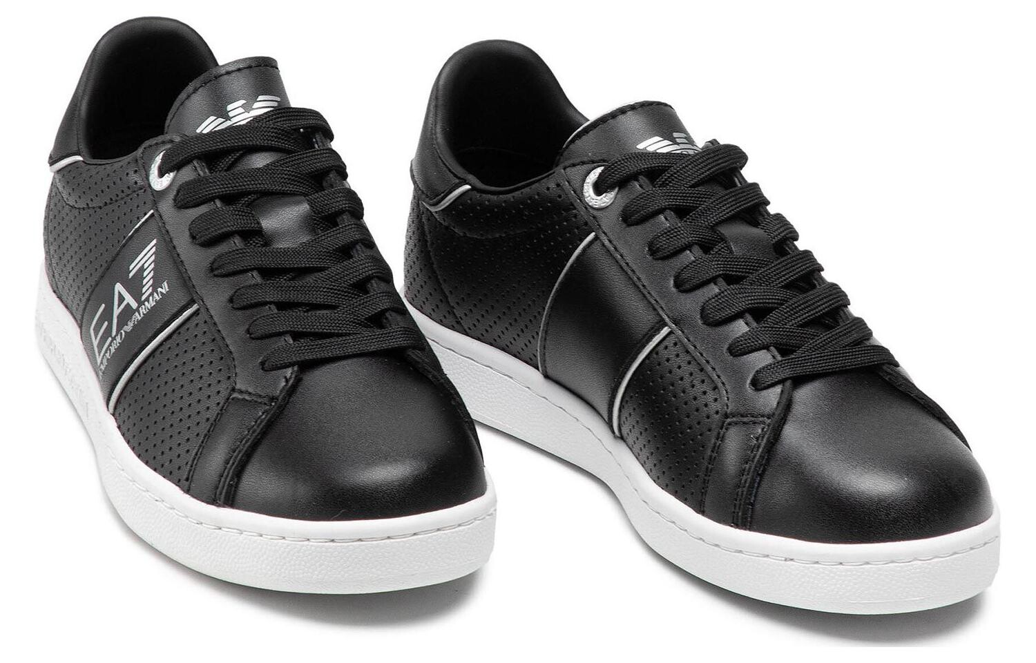 Кроссовки EMPORIO ARMANI EA7 Skateboarding Shoes Men Low-top Black, черный — фото 3