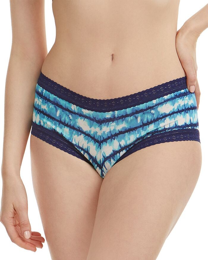 

Трусы женские Dream Lace Trim Modal Boyshorts Hanky Panky, синий