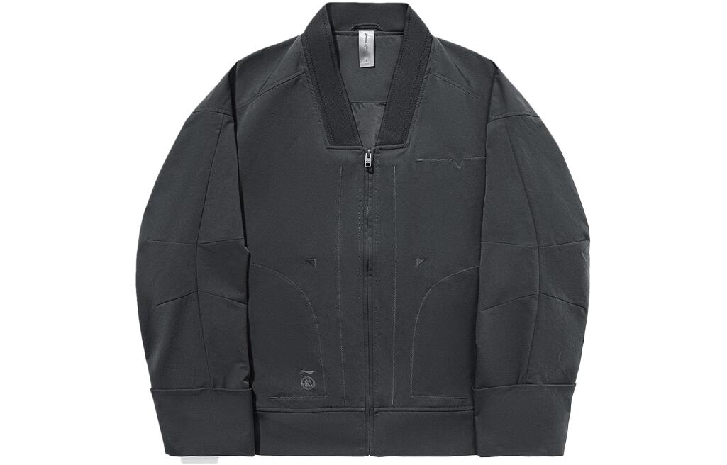 

LiNing Мужская куртка угольно-черная, Charcoal Black