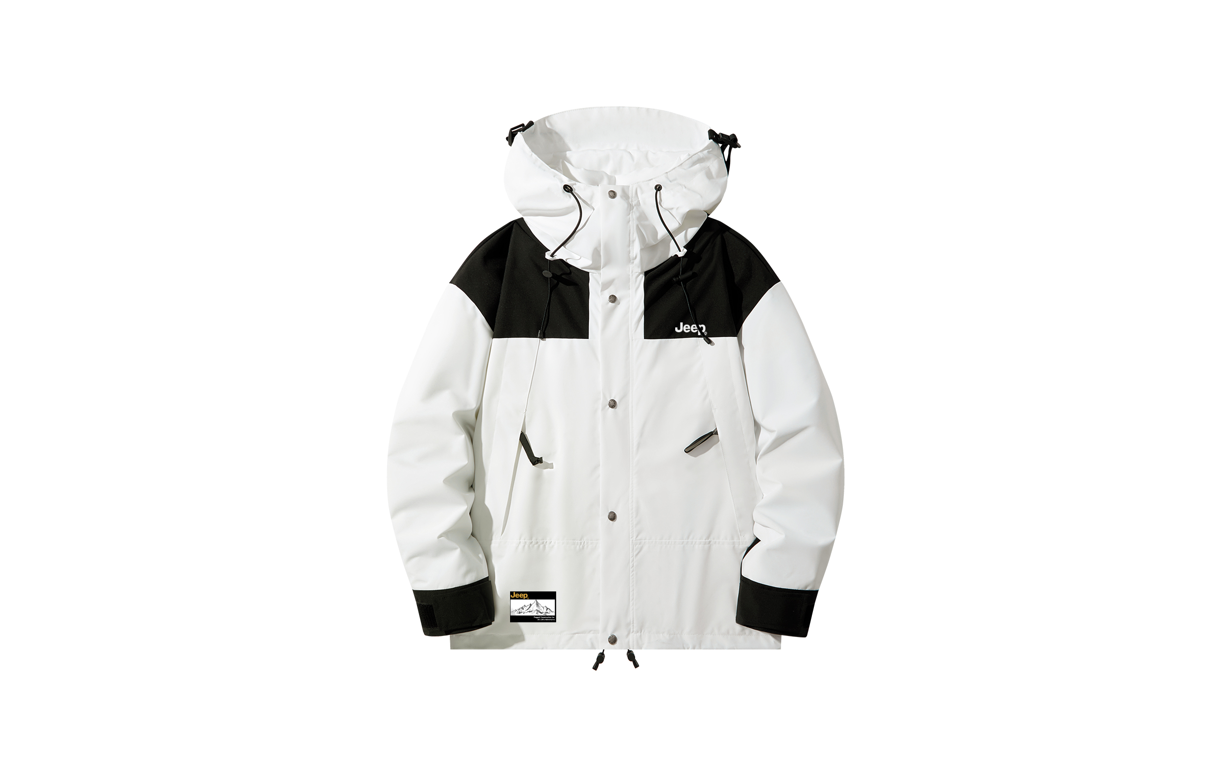 

Jeep Трехслойная ветровка тренч унисекс, Raw White[Unlined Jacket]