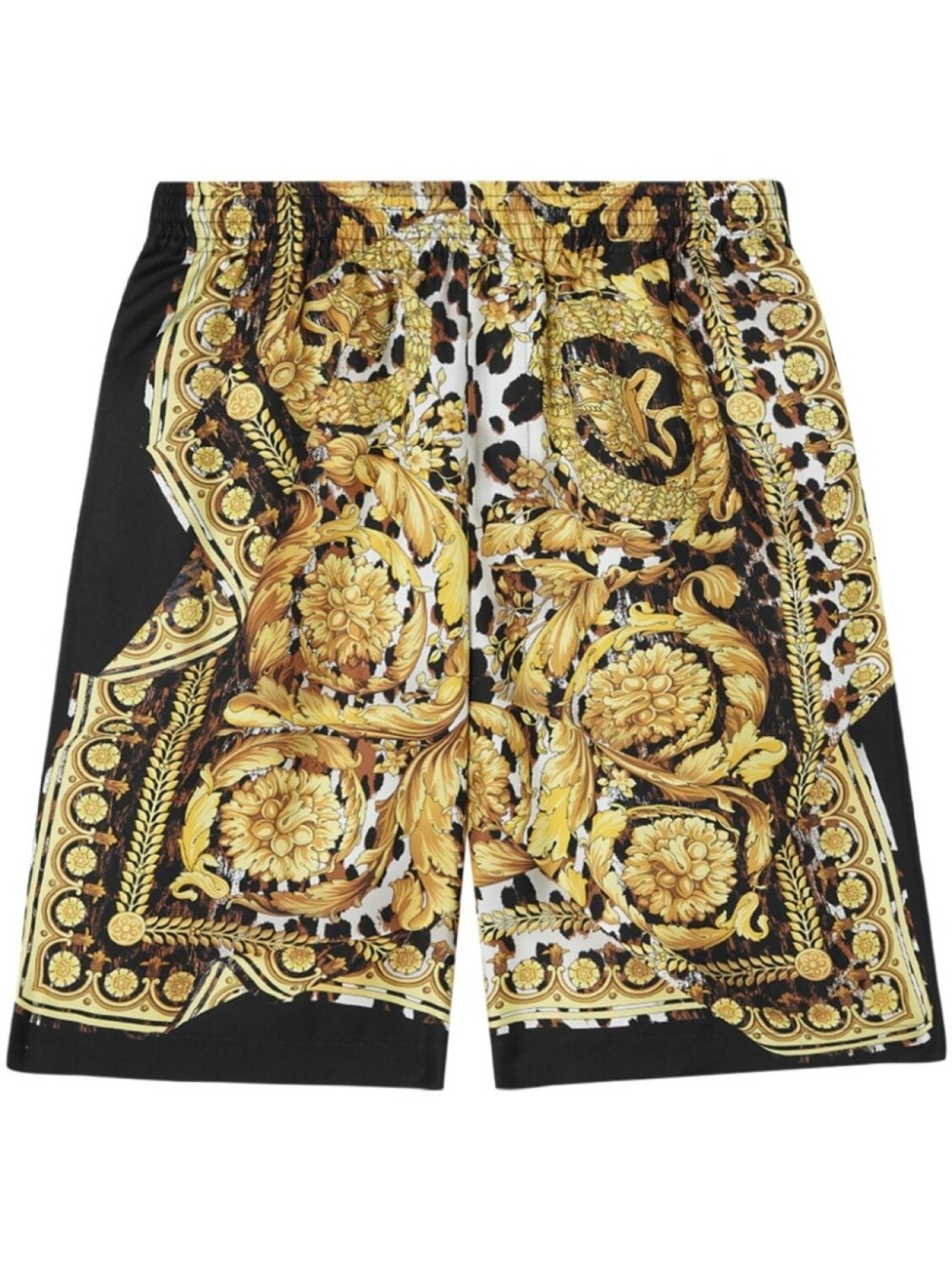 

Versace шелковые шорты Wild Barocco, желтый