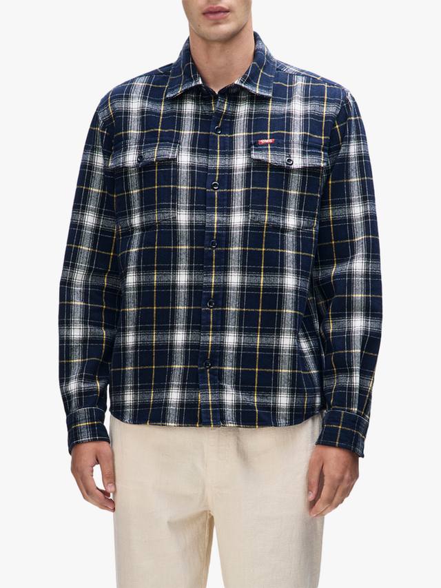 

Джемейн Коттон рубашка Regular Fit в клетку Deus ex Machina, Blue Check