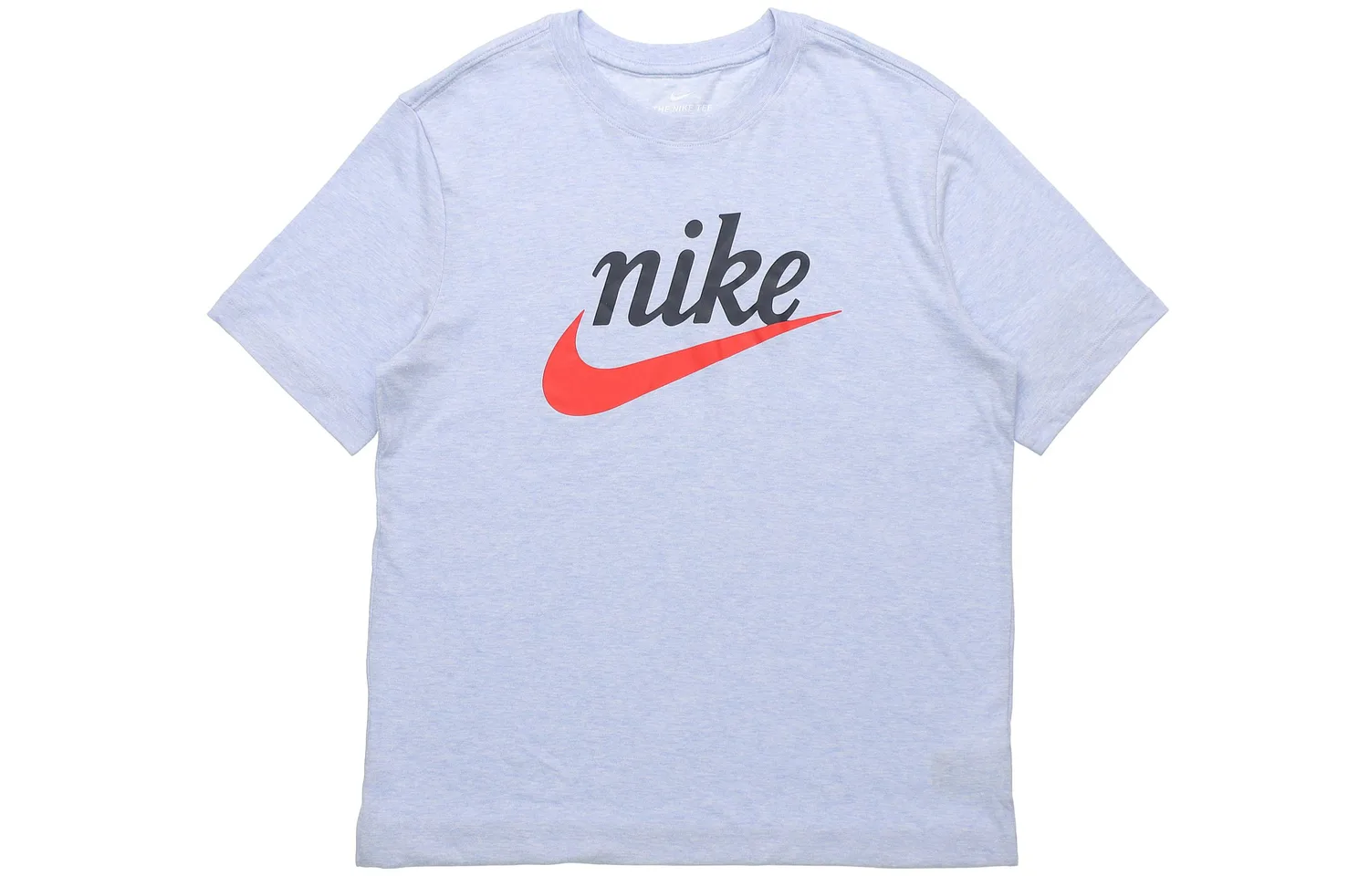 Nike Футболка мужская hydrogen blue с круглым вырезом умеренного прямого кроя