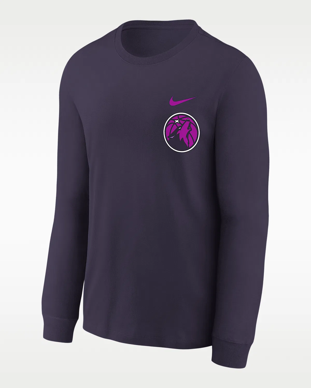 Длинный рукав футболка Big Kids' Minnesota Timberwolves Essential City Edition, Purple