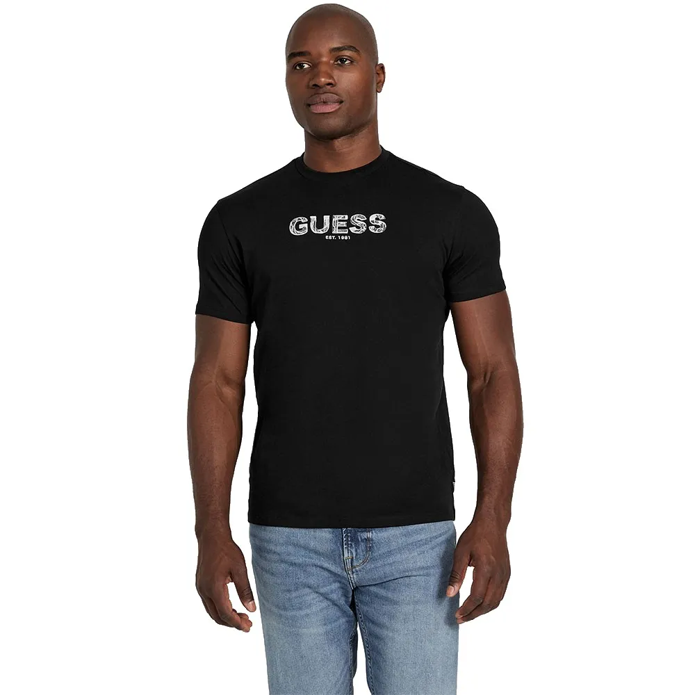 

Футболка с коротким рукавом Guess Basic Embroidery Logo, черный