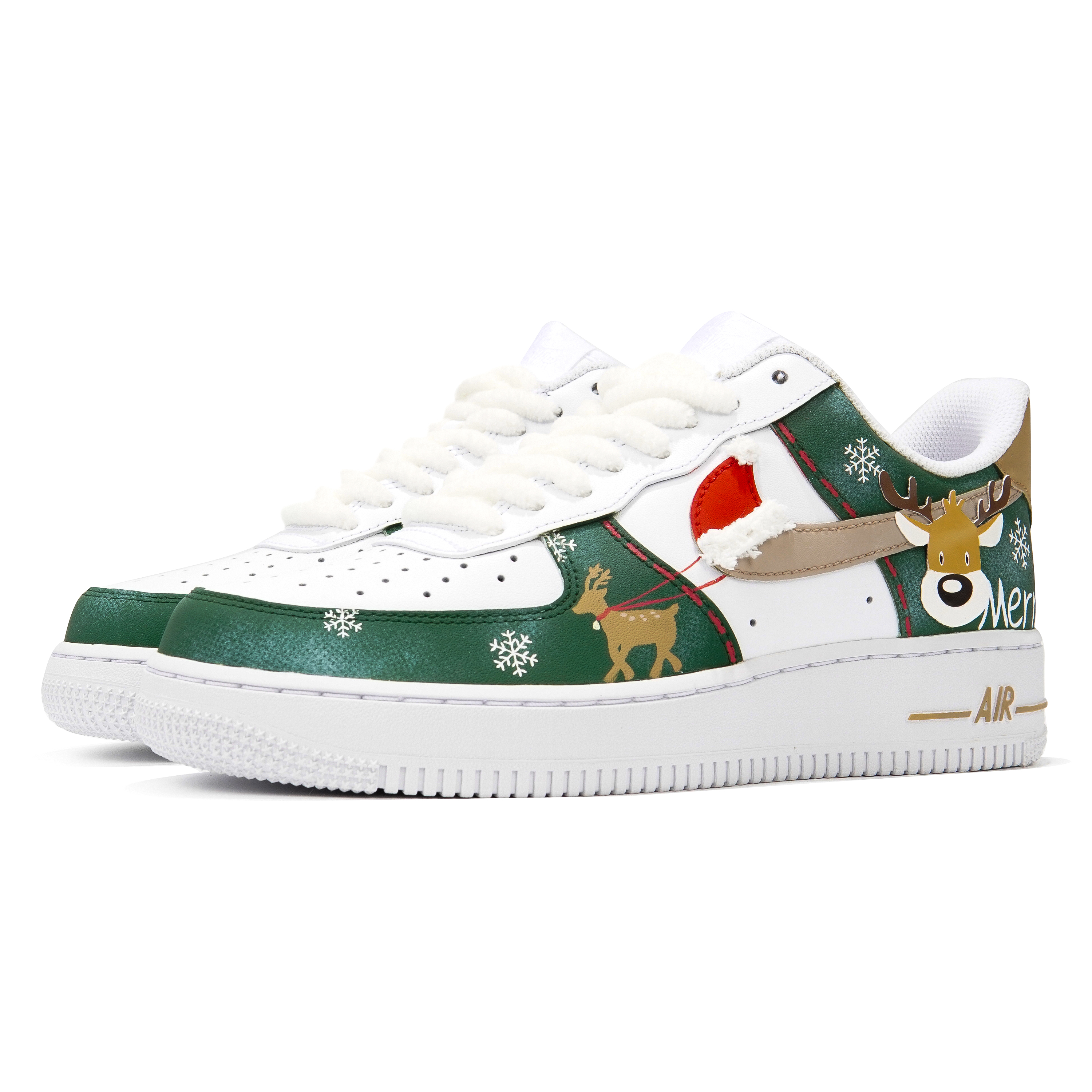 

Кроссовки Nike Air Force 1 Skateboard Shoes Men Low-Top White Orange