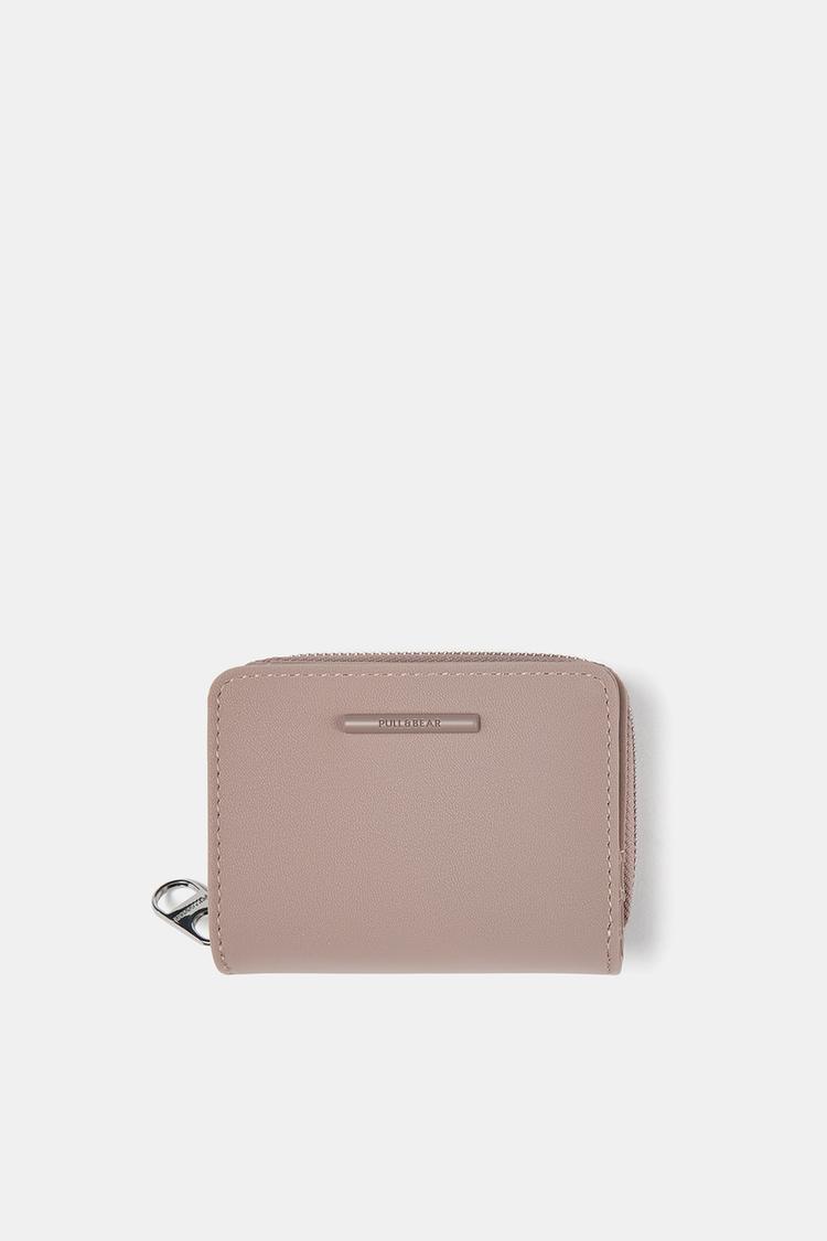 

Прорезиненный кошелек-кошелек Pull And Bear, розовый