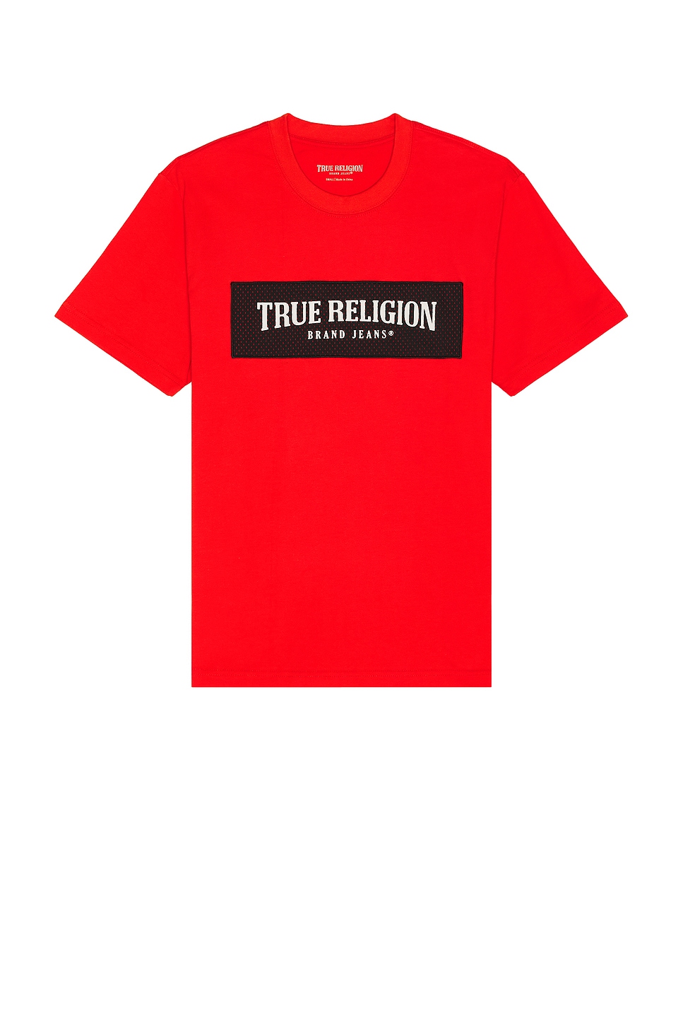 

Футболка с логотипом на сетке True Religion, flame scarlet