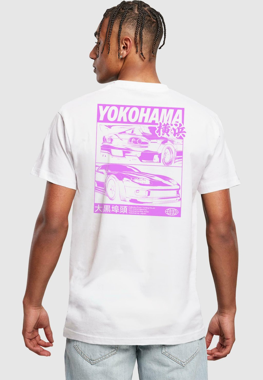 

Футболка с принтом YOKOHAMA RACE TEE Mister Tee, белый
