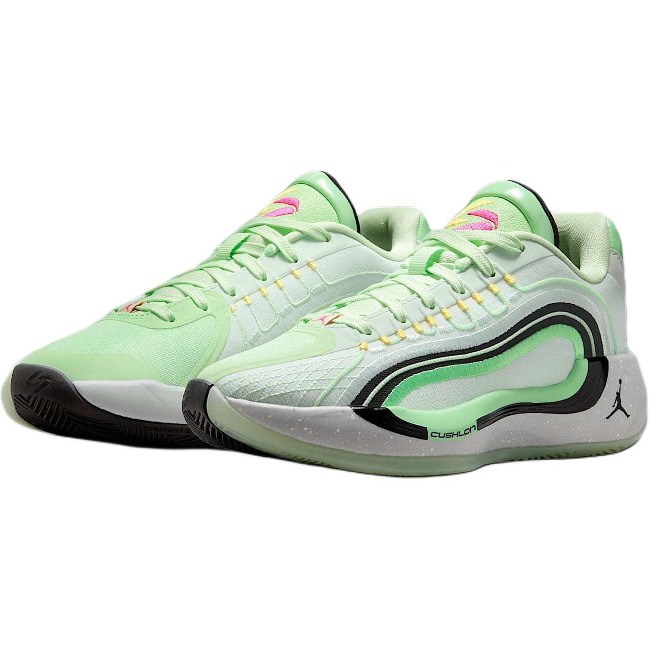 Детские баскетбольные кроссовки Luka 4 Unisex Jordan, светло-зеленый/черный/зеленый/металлик серебристый — фото 4
