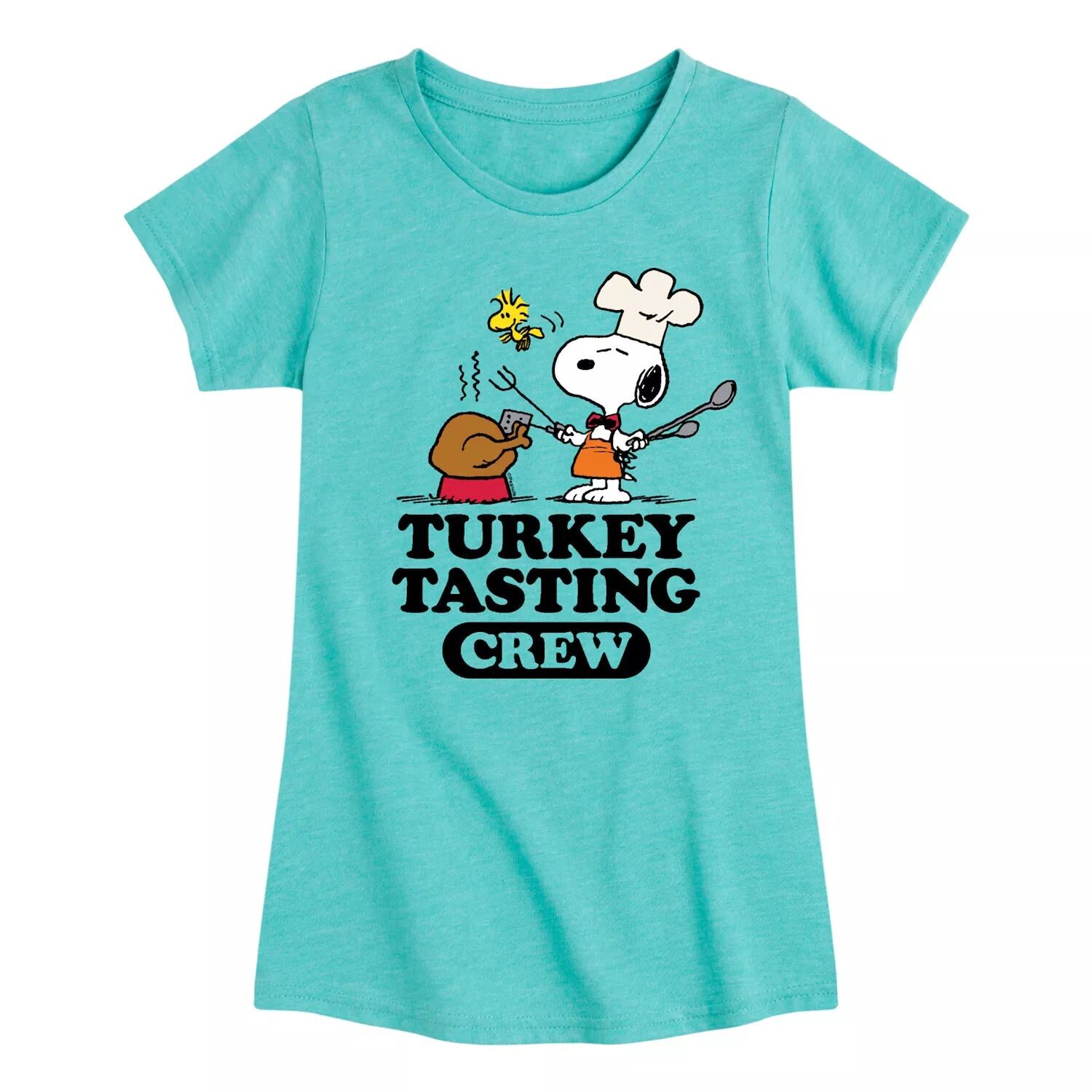 

Футболка с рисунком Peanuts Turkey Tasting Crew для девочек 7–16 лет Licensed Character, синий