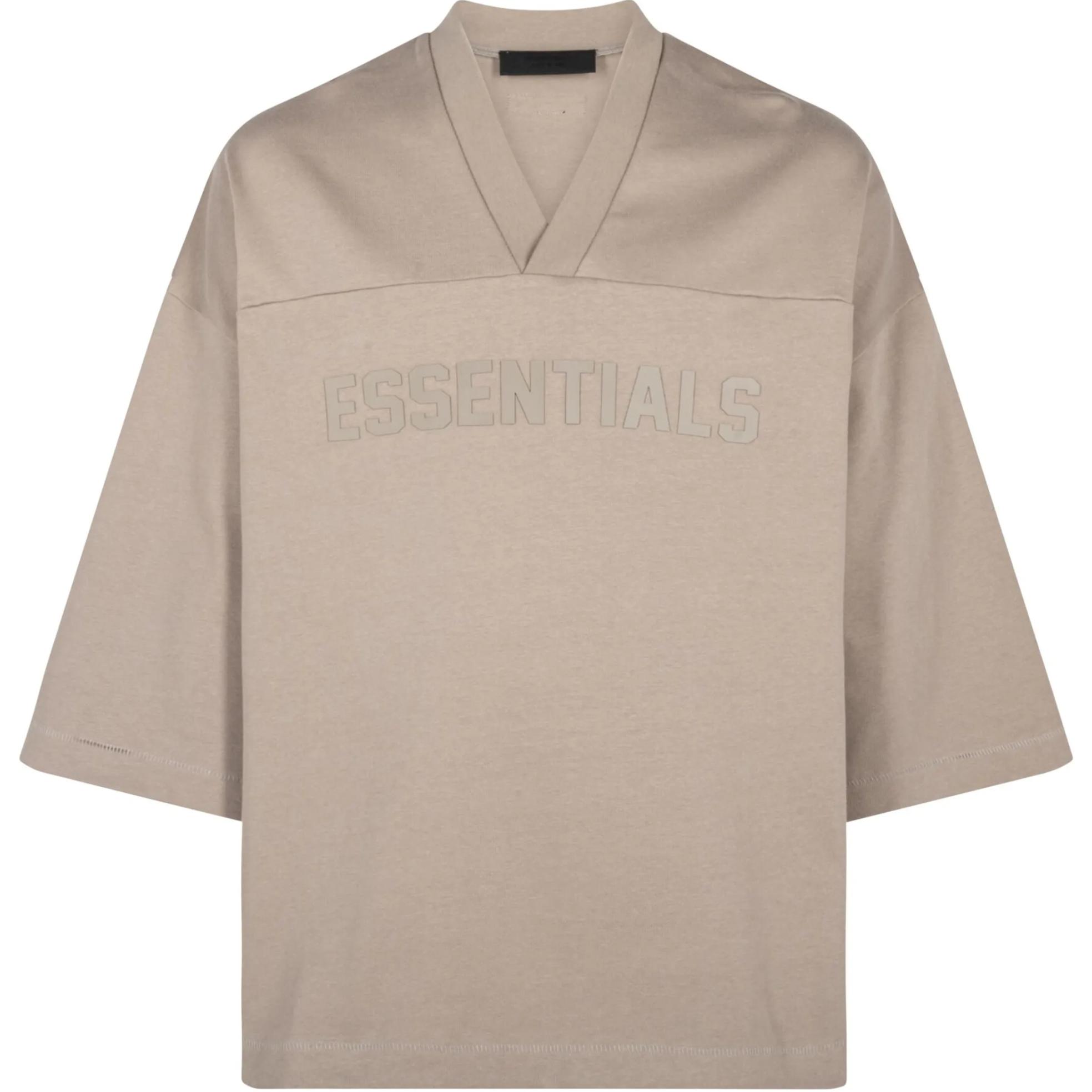 

Футболка с тисненым логотипом Fear Of God Essentials, Тюленевый серый