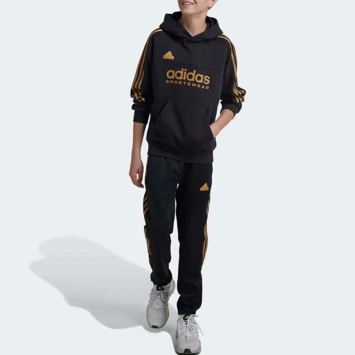 Adidas Свитшот Black/Saint Brown/Victory Red Teenagers — фото 3