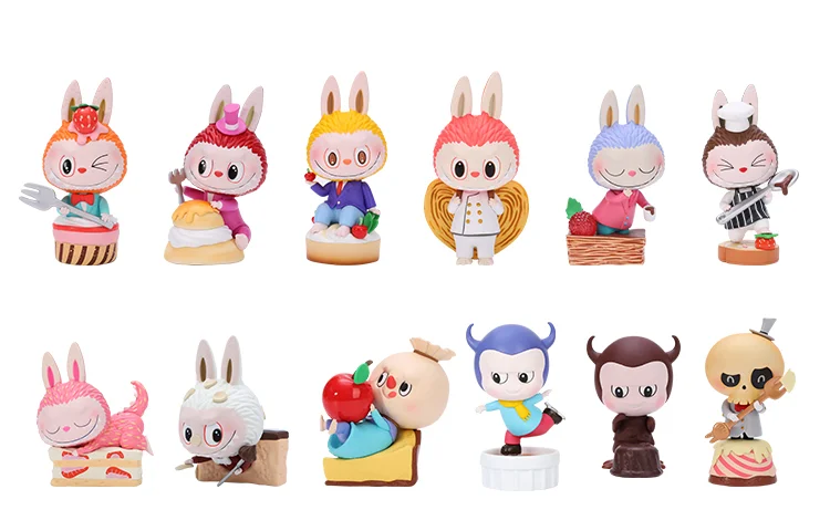 

Сюрприз-бокс с фигуркой Pop Mart Labubu The Monsters Dessert Collection Blind Box, 8 см, 2 случайных фигурки