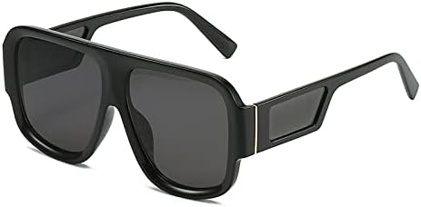 

Винтажные квадратные солнцезащитные очки для женщин, модные градиентные очки с защитой от УФ-излучения UV400, мужские солнцезащитные очки с красочным леопардовым принтом MTZJH, Black Grey