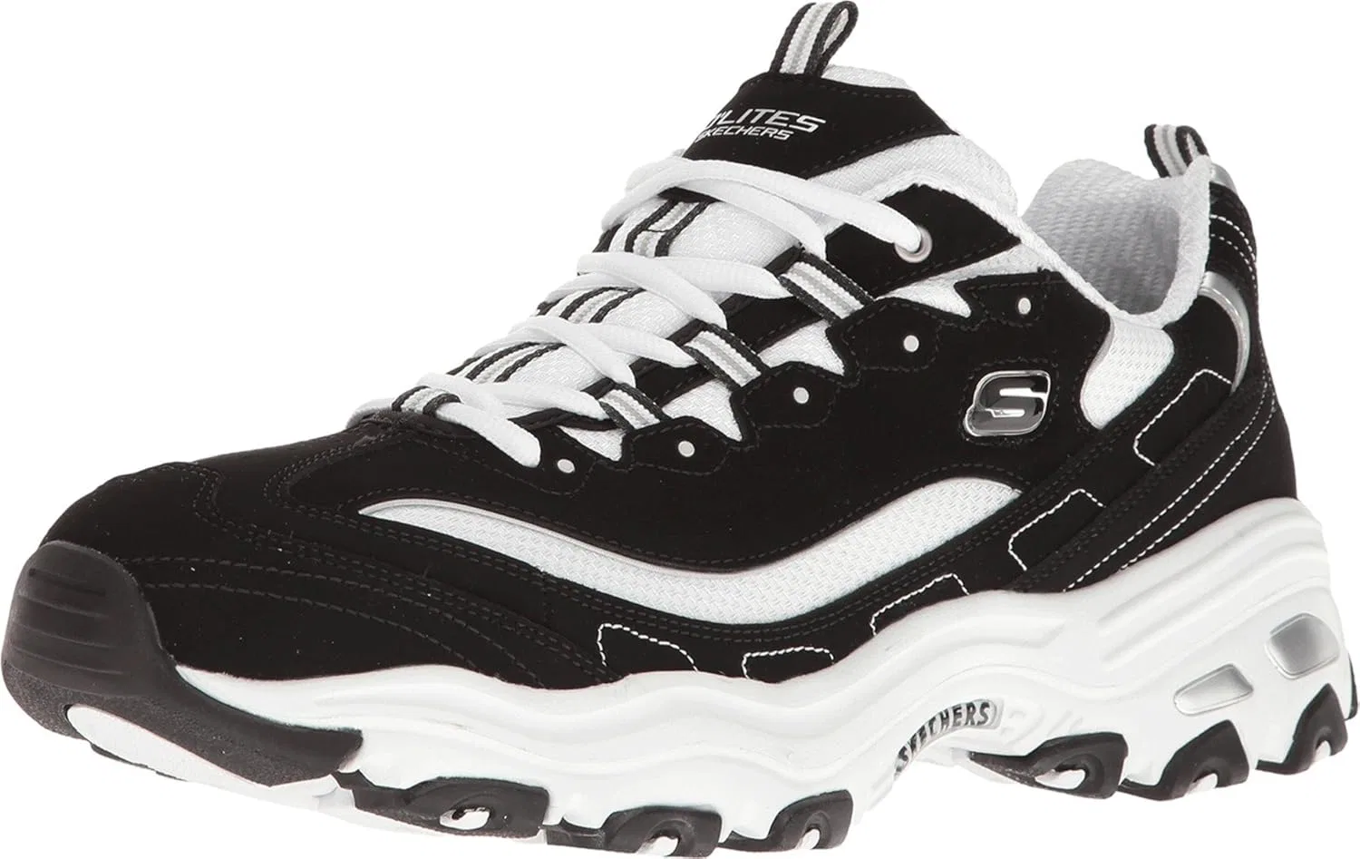 Мужские кроссовки Skechers D'lites - черные, размер Medium
