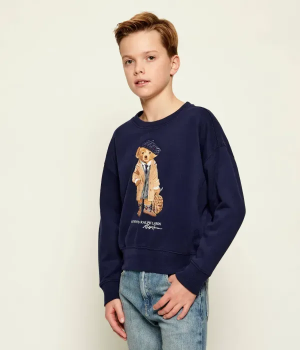Толстовка MADISON relaxed fit Polo Ralph Lauren, темно-синий