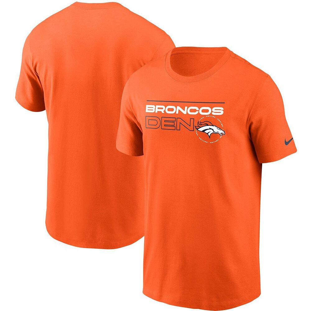 

Мужская футболка Nike Orange Denver Broncos Broadcast Essential, цвет Den Orange