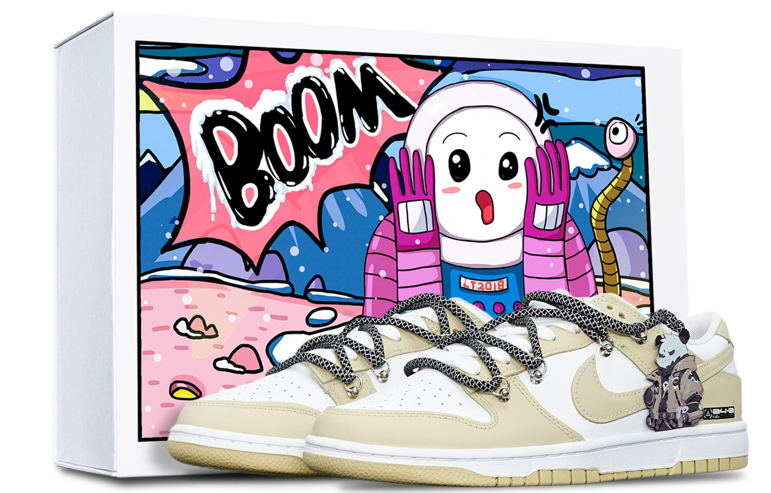 

Кроссовки для скейтбординга Dunk мужские с низким верхом белые/бежевые Nike, Белый, Кроссовки для скейтбординга Dunk мужские с низким верхом белые/бежевые Nike