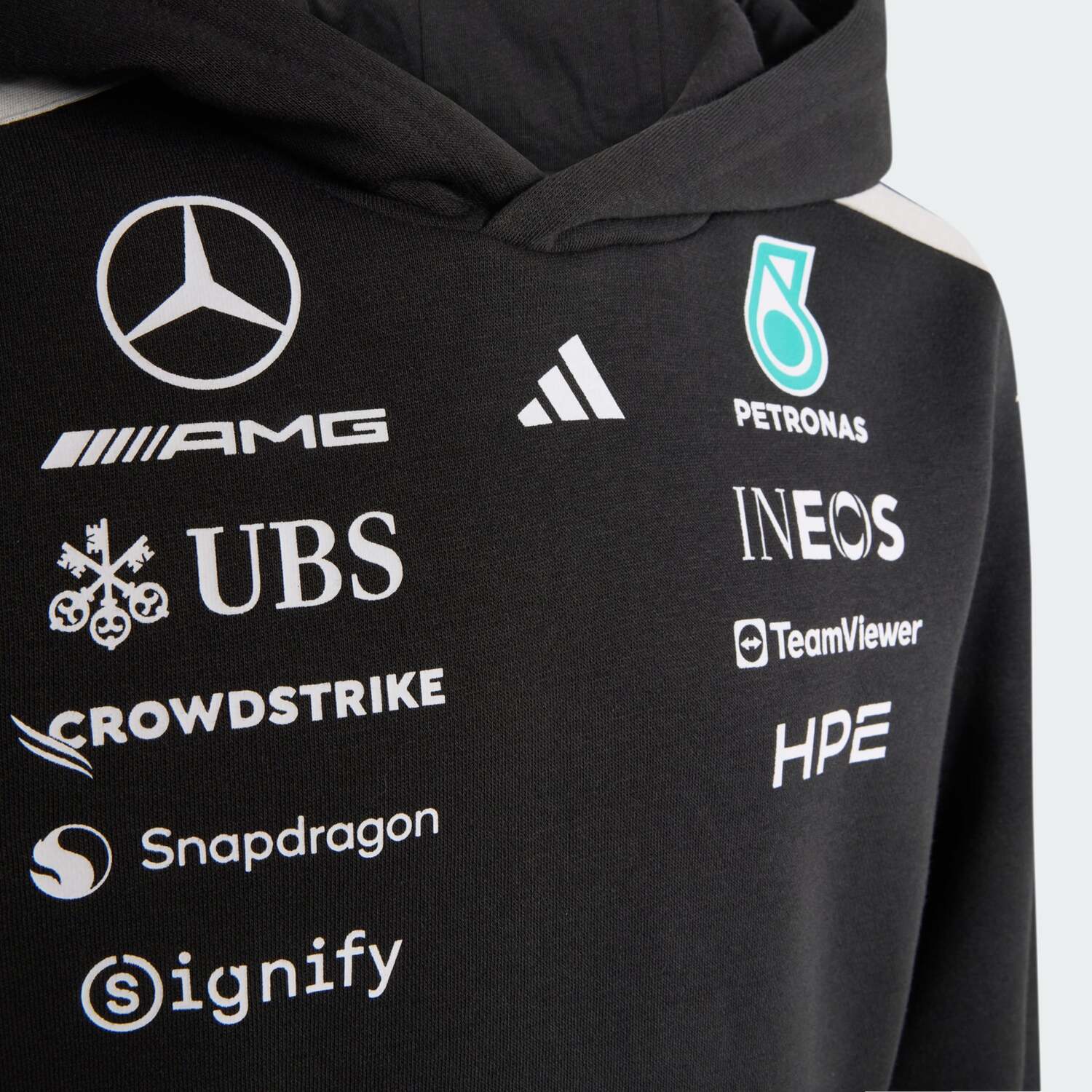 Adidas Performance Спортивная толстовка 'Mercedes-AMG Petronas Formula 1 Team' в черном цвете — фото 3