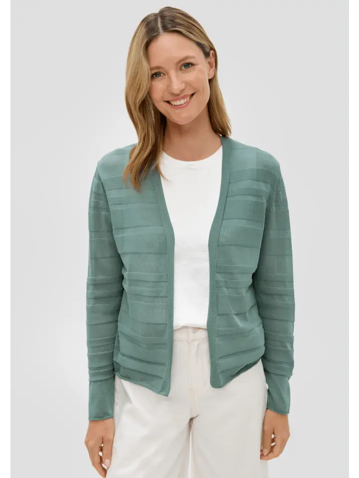 

Кардиган sOliver Strickjacke langarm, цвет petrol