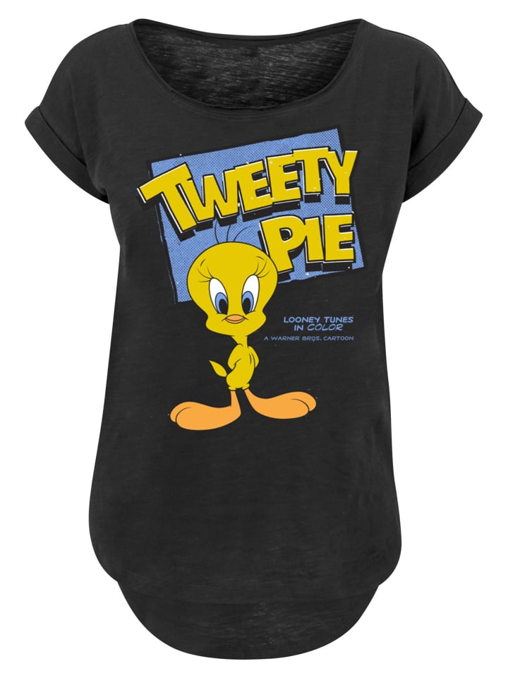 

Удлиненная футболка Looney Tunes Classic Tweety Pie черного цвета F4NT4STIC, Черный, Удлиненная футболка Looney Tunes Classic Tweety Pie черного цвета F4NT4STIC