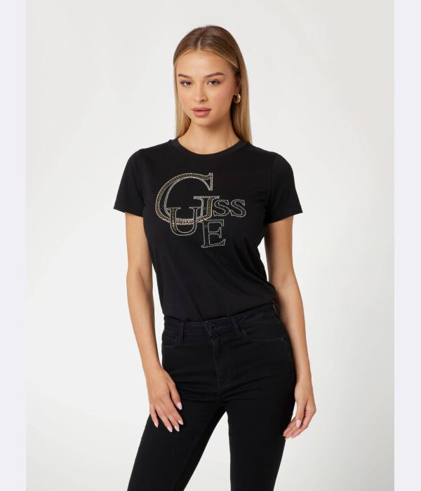 

Футболка Guess Jeans Regular Fit с логотипом, черный