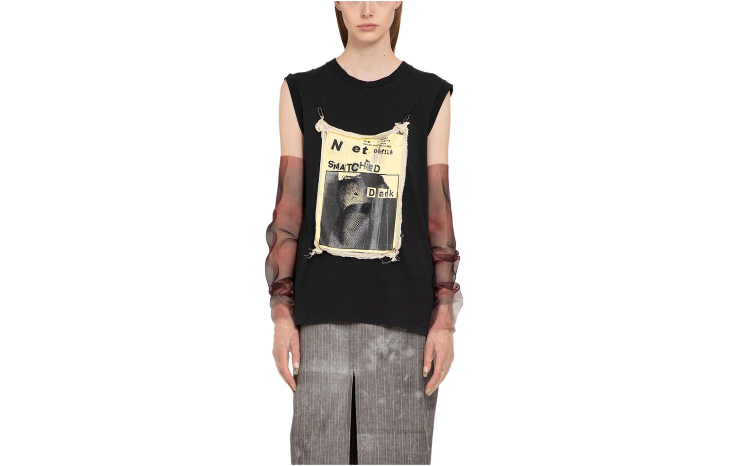 

Футболка женская черная Maison Margiela