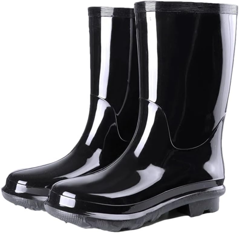 

Женские и мужские низкие и высокие резиновые сапоги с трубкой, водонепроницаемые рыбацкие сапоги, парные, противоскользящие водные обувь, для улицы, садовые и резиновые сапоги Generic, 818 Mid