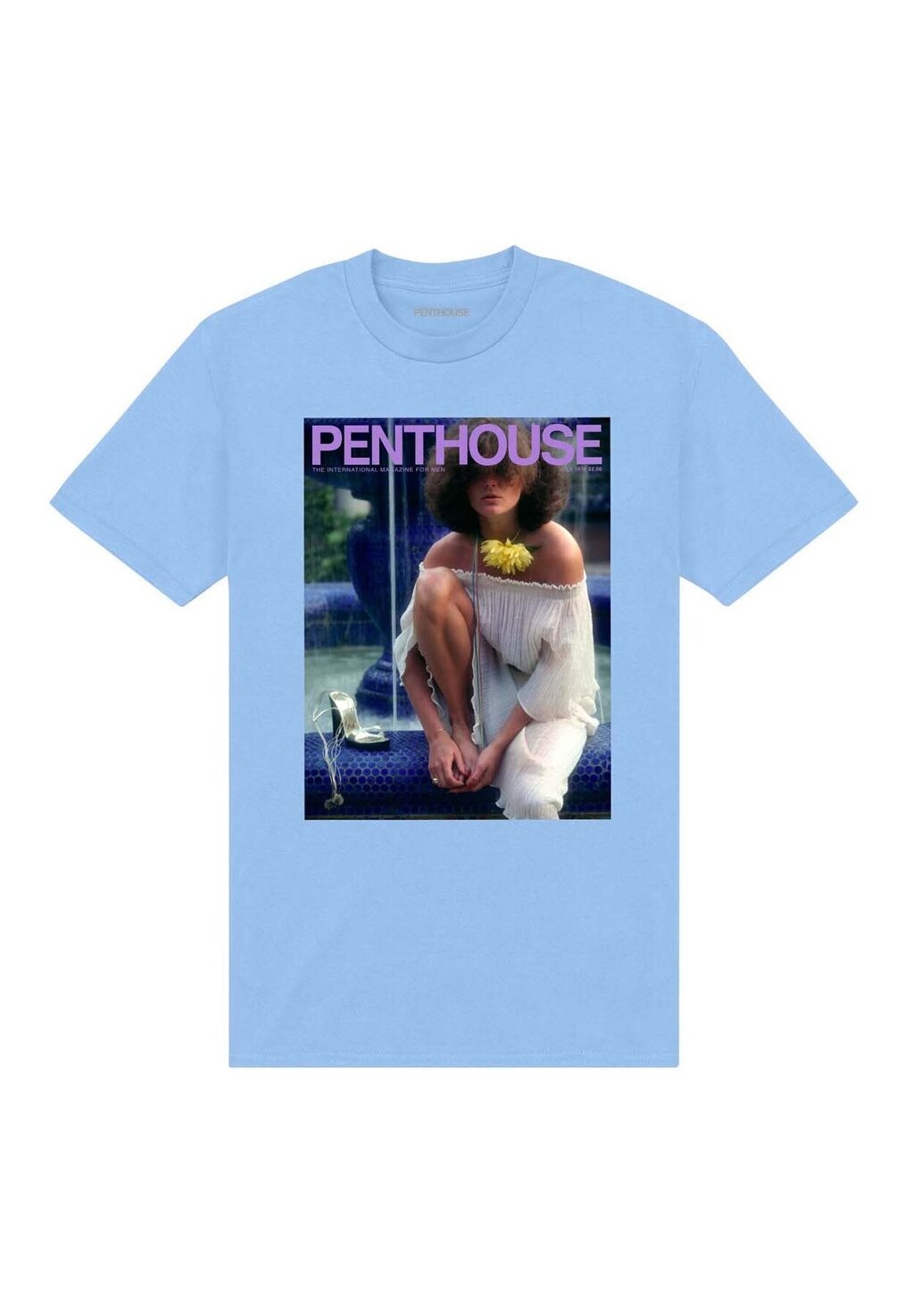 

Футболка с принтом PENTHOUSE 1978 COVER Henry Tiger, светло-голубой