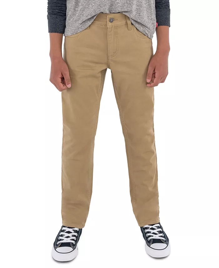 

Брюки Little Boys 511 Slim Fit Five-Pocket Sueded Levi's, золотой