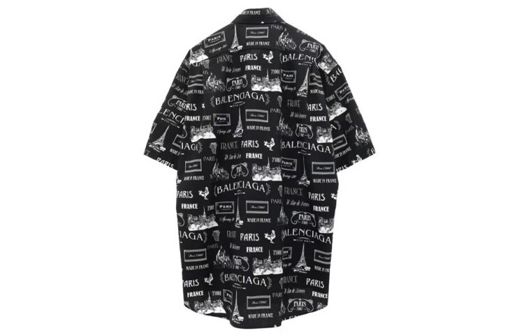 

Рубашка мужская черная Balenciaga, черный