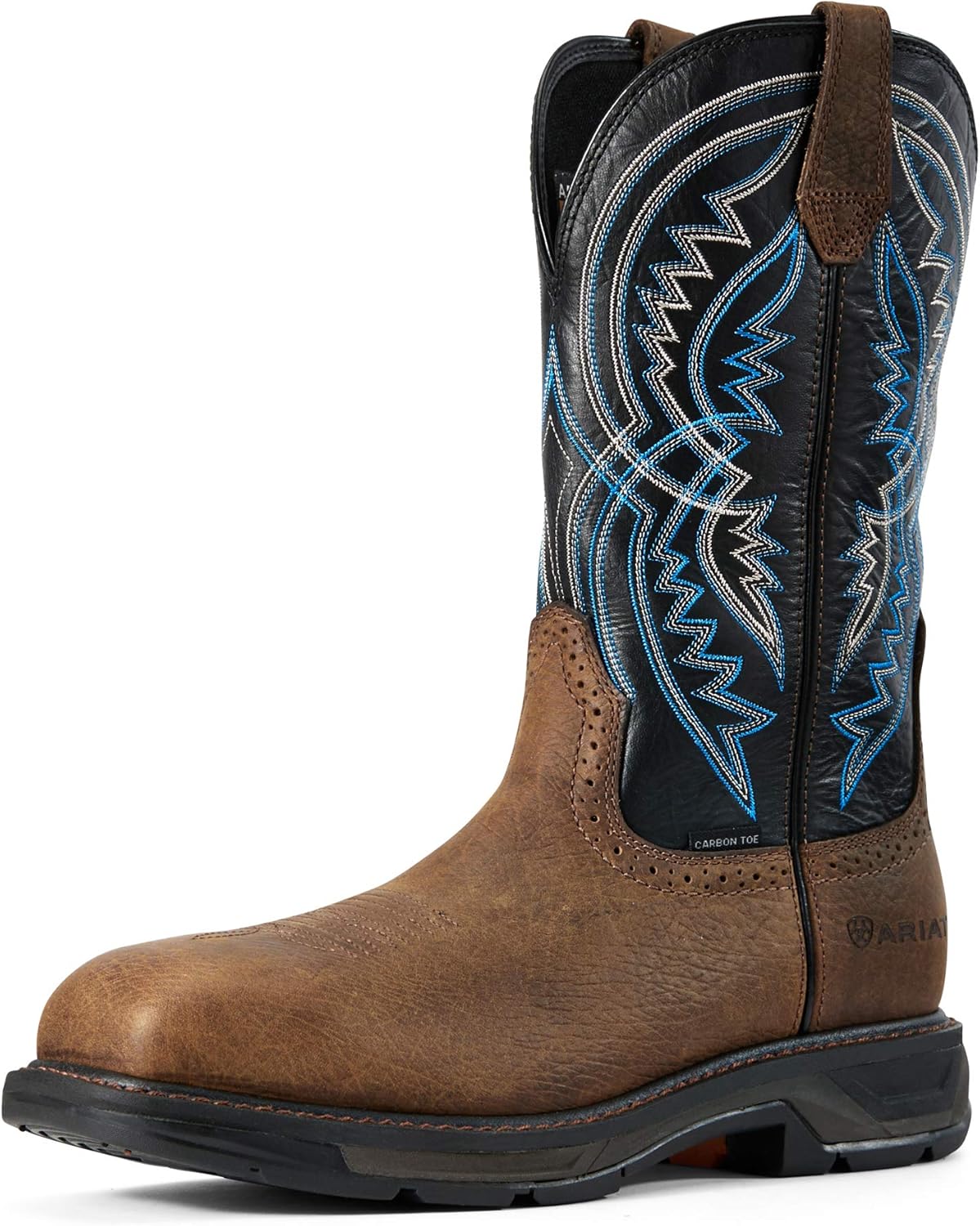 

Мужские ботинки Ariat Workhog Xt с широким квадратным носком и углеродным защитным носком, Earth/Twilight