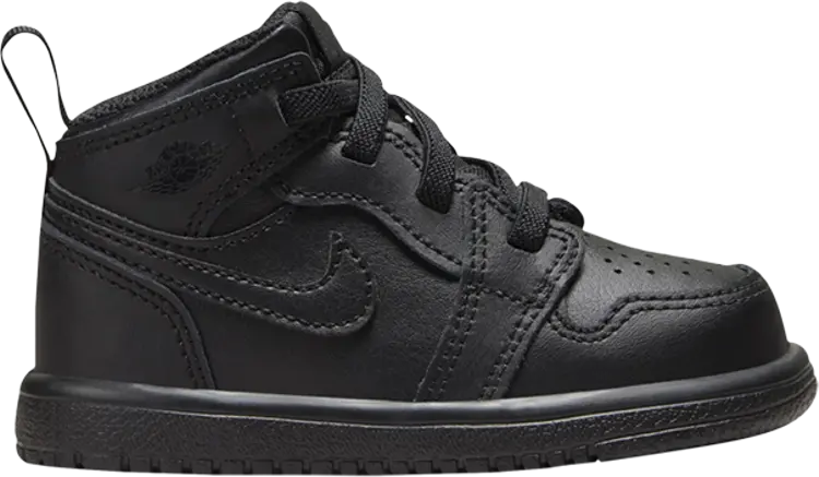 

Кроссовки Air Jordan 1 Mid ALT TD 'Triple Black', черный