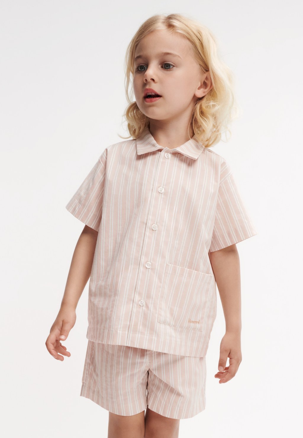 

Рубашка LEONA STRIPE UNISEX SET Liewood, розовый