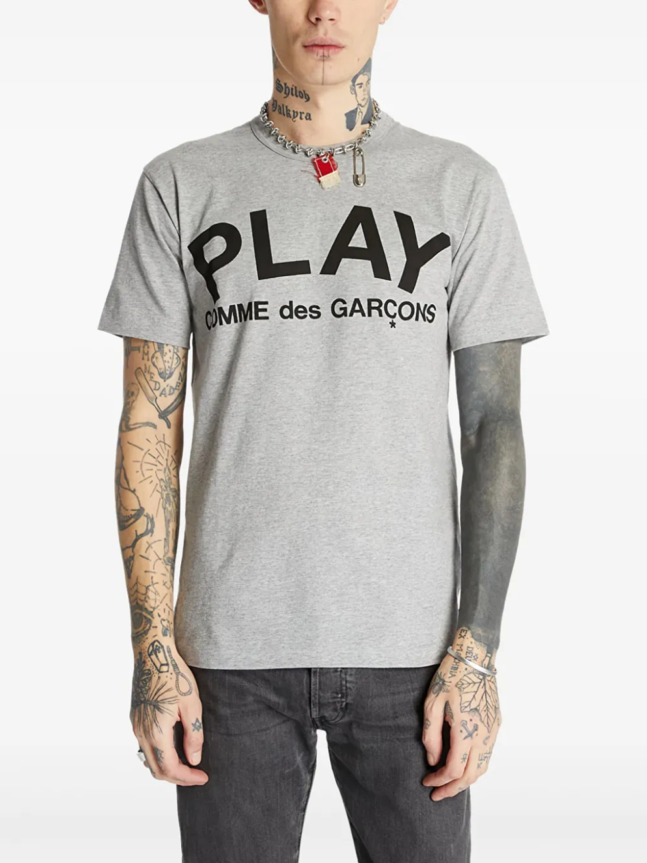

Comme Des Garçons Play футболка Play, серый