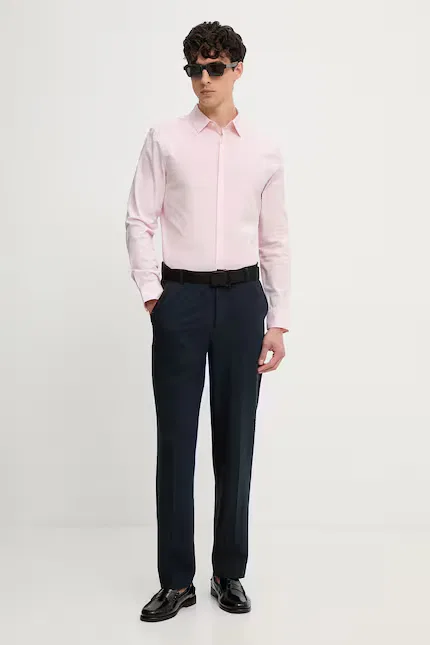 Рубашка из хлопка Calvin Klein, розовый — фото 2