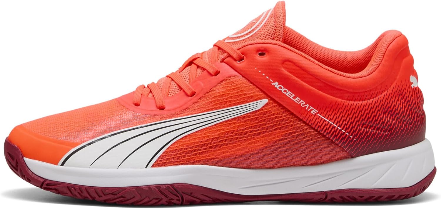 Мужские кроссовки Accelerate Turbo 108041 Puma, белый/черный/красный/бордовый — фото 3