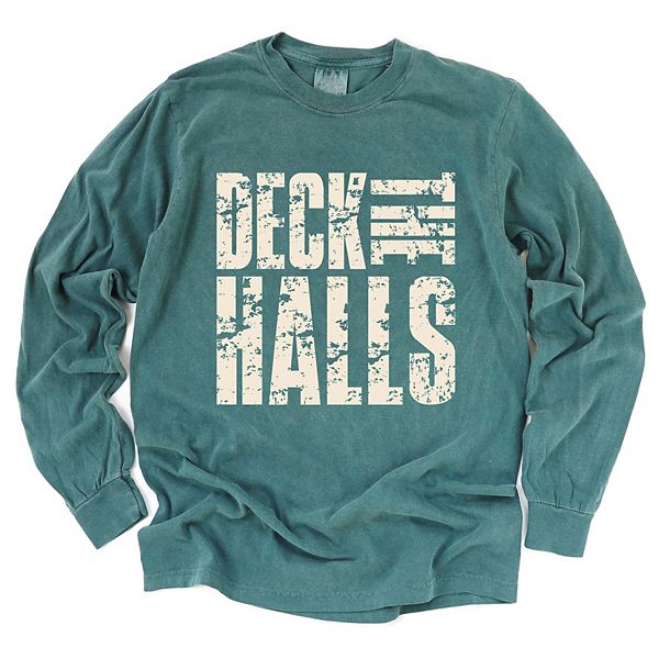 

Футболка с длинным рукавом и принтом Deck the halls block distressed Simply Sage Market, Blue Spruce, Зеленый, Футболка с длинным рукавом и принтом Deck the halls block distressed Simply Sage Market, Blue Spruce