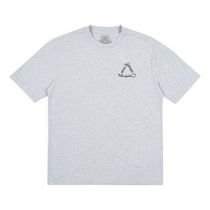 

Футболка PALACE Bones Grey Marl Logo Printing Short Sleeve Unisex Gray, серый
