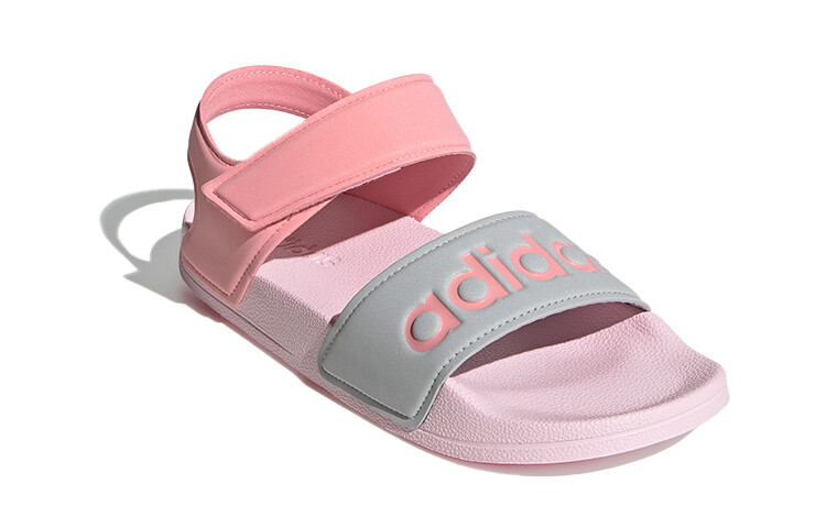 Детские сандалии Adilette Series Kids Pink/Grey Adidas — фото 3